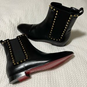 Christian Louboutin Studded Black Boots